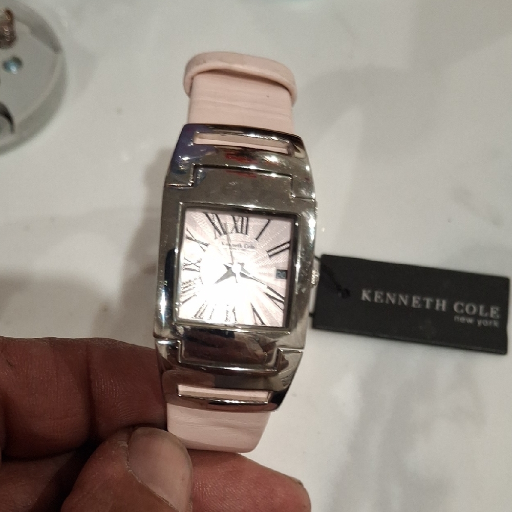 Kenneth Cole Silver and Pink Women's Watch